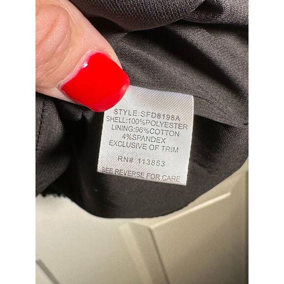 Goldray Women's Black Front Zip Sleeveless Mini Dress Size Large - Picture 5 of 7